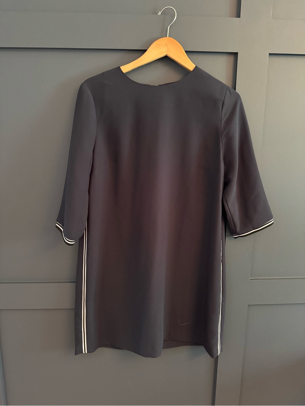 Banana Republic Navy Shift Dress with White Trim